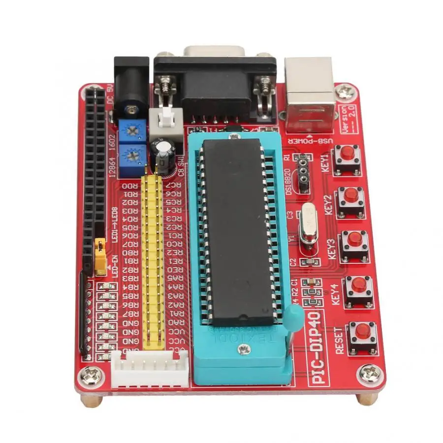 Обучающая плата микрочипа LCD1602 LCD12864 PIC16F877A макетная микроконтроллера с