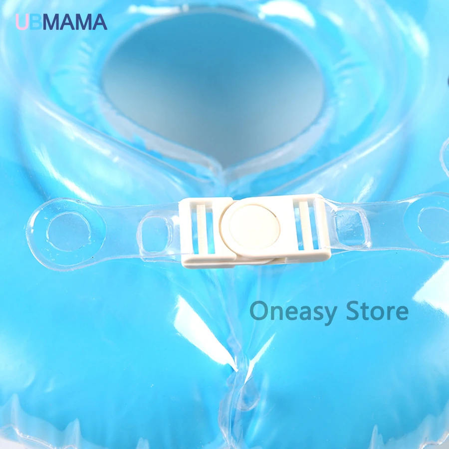 Baby inflatable neck float adjustable double protection swimming laps newborn baby neck float lifebuoy swimming pool accessories