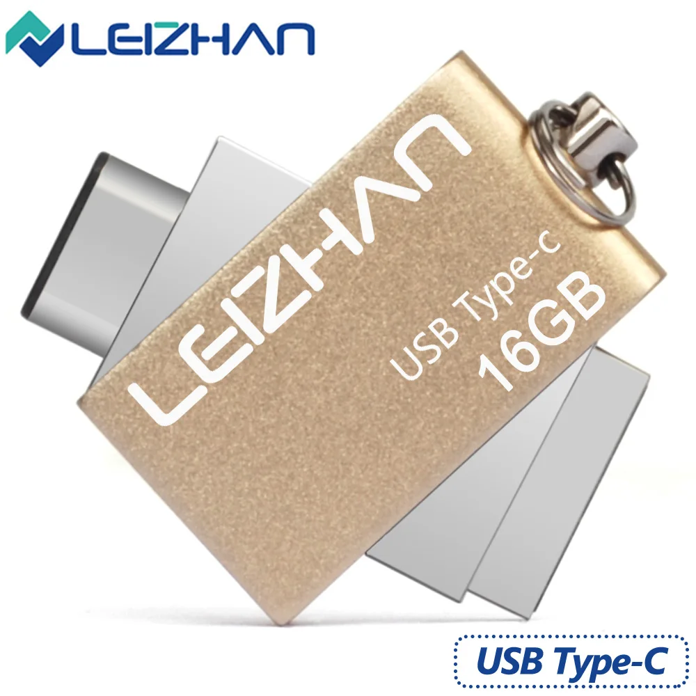 LEIZHAN USB Flash Drive 3 0 Type C 3 1 OTG Dual Port Stick 32G Pendrive
