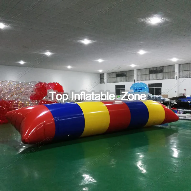 

Free Shipping Free Pump 12x2m 0.9mm PVC Tarpaulin Inflatable Water Jumping Pillow / Inflatable Water Catapult Blob For Sale