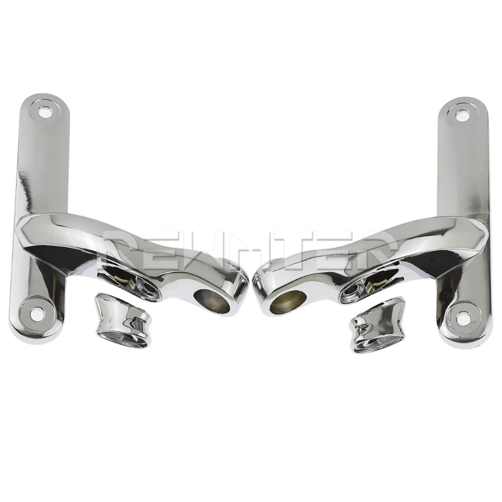 Motorcycle-Auxiliary-Lighting-Brackets-Kit-Set-Front-And-Rear-Bracket-Chrome-For-Harley-Touring-Street-Glide (2)