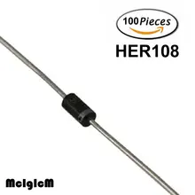 MCIGICM 100 шт. выпрямительный диод 1A 1000V DO-41 HER108