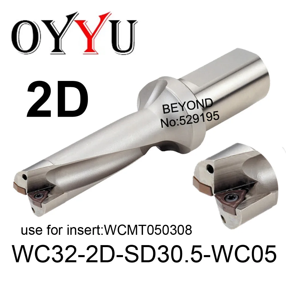 

WC32-2D-SD30.5-WC05, WC indexable insert drill U Drilling Shallow Hole indexable insert drills,Cooling hole,original factory