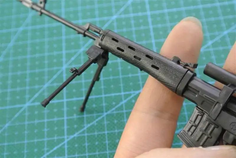 1:6 SVD снайперская винтовка 1:6 пистолет Модель с черным покрытием пластиковая военная модель аксессуары для 1" экшен-фигурки дисплей и коллекция