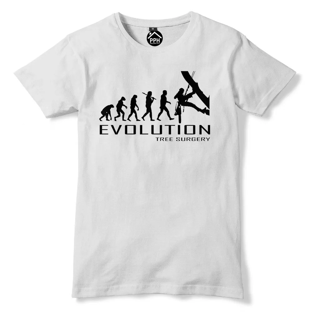 

2019 Fashion Retro Summer Mens Evolution Tree Surgeon Tshirt Surgery Mens Axe Chainsaw T Shirt Lumberjack Pt25 Photo T Shirts