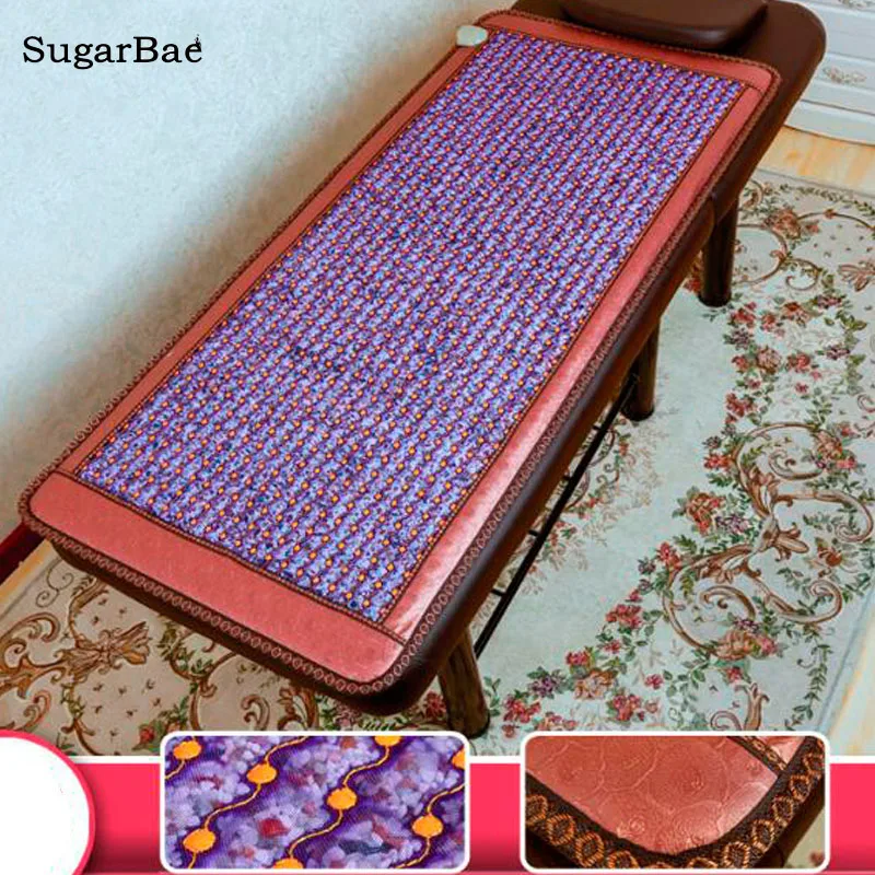 Healthcare Korea Crystal Jade Beauty Mat Germanium Tourmaline Jade Mattress Electric Heating Therapy Massage Pad Free Shipping Healthcare Korea Crystal Jade Beauty Mat Germanium Tourmaline Jade Mattress Electric Heating Therapy Massage Pad Free Shipping