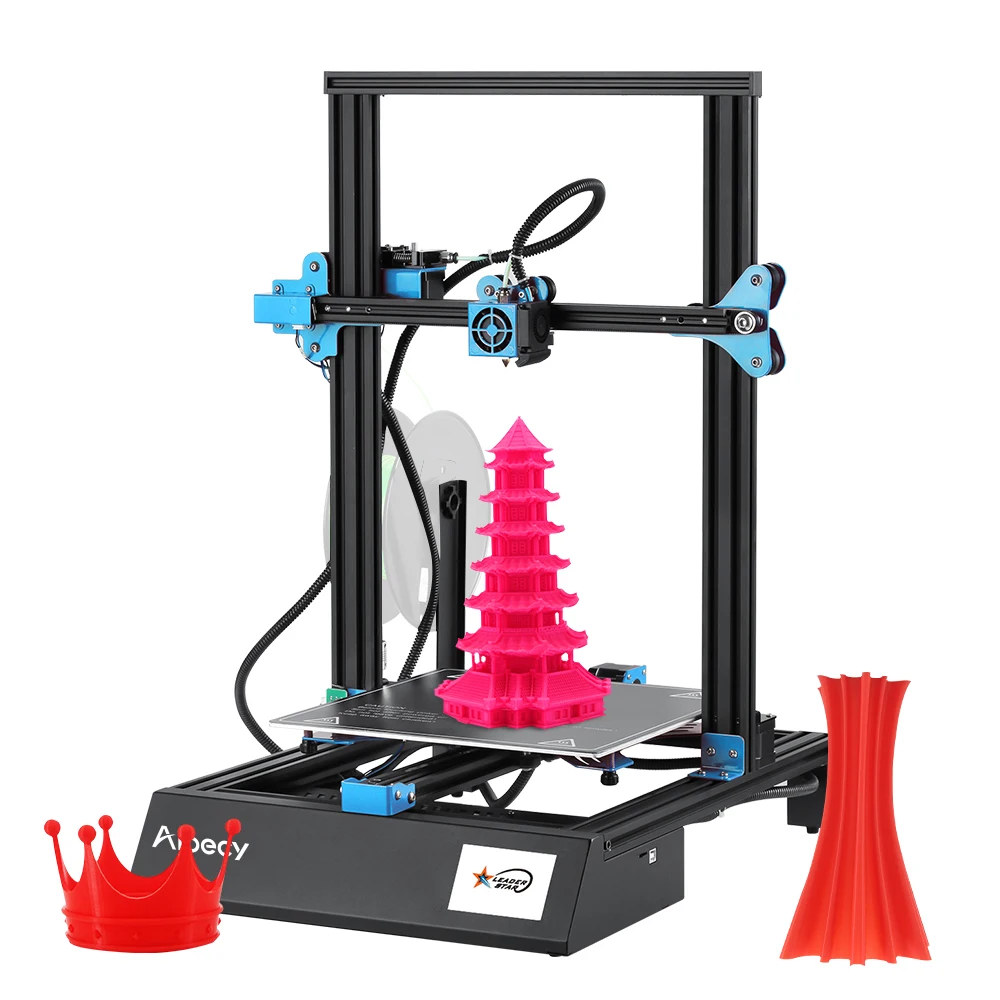 Aibecy M18 Pro 3d принтер DIY Kit 300*300*400 мм размер печати Поддержка автоматического выравнивания печать с 3,5 дюймовым сенсорным экраном