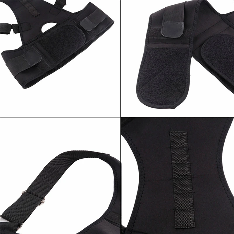  Adjustable Unisex Magnetic Posture Corrector shoulder Back Brace Support Belt for Man Women Shoulde