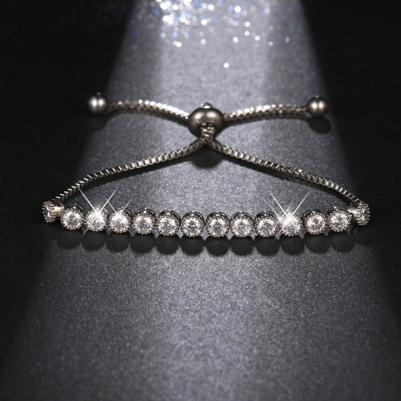 Женские браслеты с кубическим цирконием EMMAYA Shining AAA + розовое золото подарок|bracelets