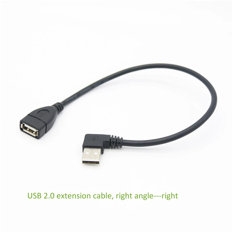 Ult-лучший USB 2,0 3,0 Удлинительный кабель под прямым углом 90 градусов для мужчин и женщин Супер Скоростной USB кабель для синхронизации данных и зарядки