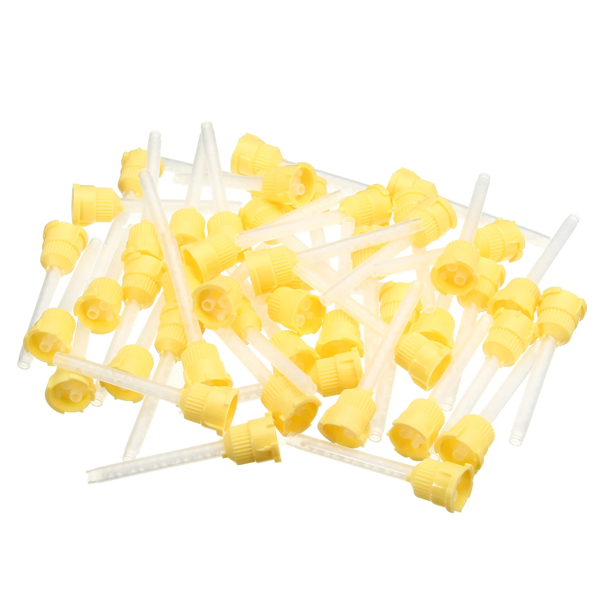 

50Pcs/set 70mm Disposable Dental Impression Mixing Tip 4.2mm Silicone Rubber Impression Mixing Tips