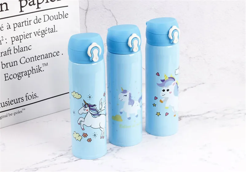 Cute Cartoon Unicorn Vacuum Flasks Thermos Stainless Steel Thermocup Travel Thermal Bottle Coffee Cup Insulated Water Bottles8