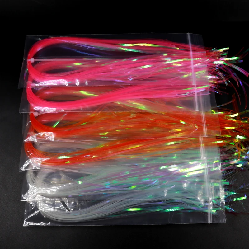 2 мешка 2 мм UV Flashabou Голографическая мишура Stonefly Nymph Back Jig Body wrap приманка рыболовная мухобойка материал