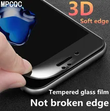 3D Soft edge protective glass for iPhone 6 6S 7 8 plus glass on iphone X XS MAX screen protector for iPhone xr screen protection