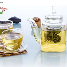 1х чайный сервиз для кофе кунг-фу-390 мл квадратный жаростойкий чайник+ 2*100 мл маленькие чашки с ручкой+ 2 блюдца маленький поднос