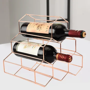 

Nordic Simple Wine Rack Ornament Creative Honeycomb Wine Rack Decor Storage Rack Home Decoration Accessories Display CabinetGift