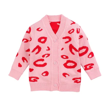 

Cotton Baby Boy Sweater V Neck Cardigan for Infant Kids Girls Soft Comfortable Crochet Knitting Warm Outfit Coat Autumn Winter