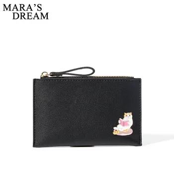 

Mara's Dream Cute Mini Cat Wallets for Girl Female Kawaii Sweet Short Solid Girl Purses for Students Teenagers Kid Wallets Bags