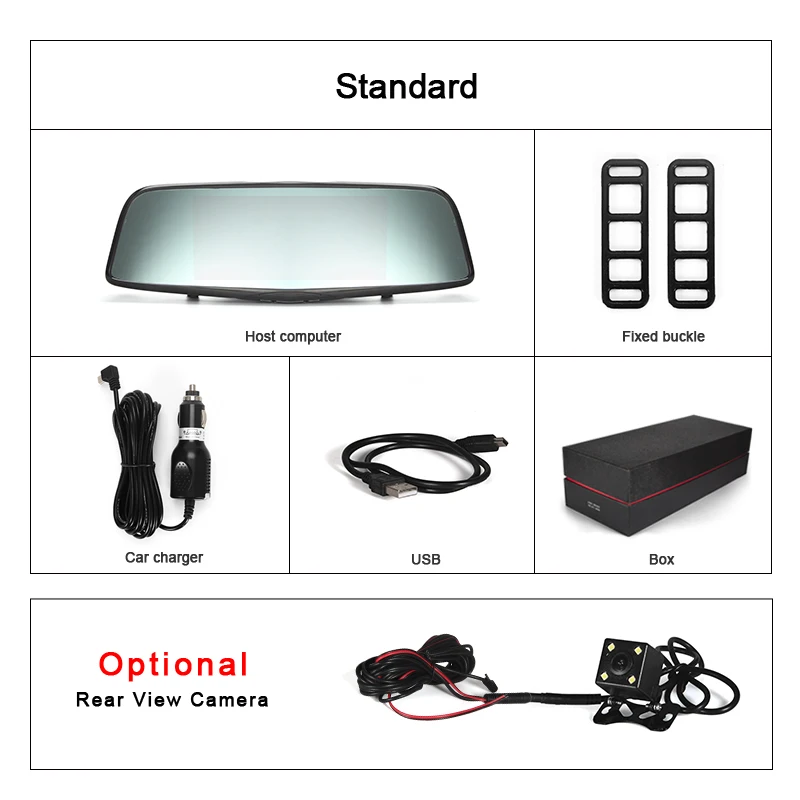 KEELEAD Автомобильная DVR камера 7 &quotAndroid зеркало заднего вида GPS навигатор ОЗУ 1 Гб ПЗУ
