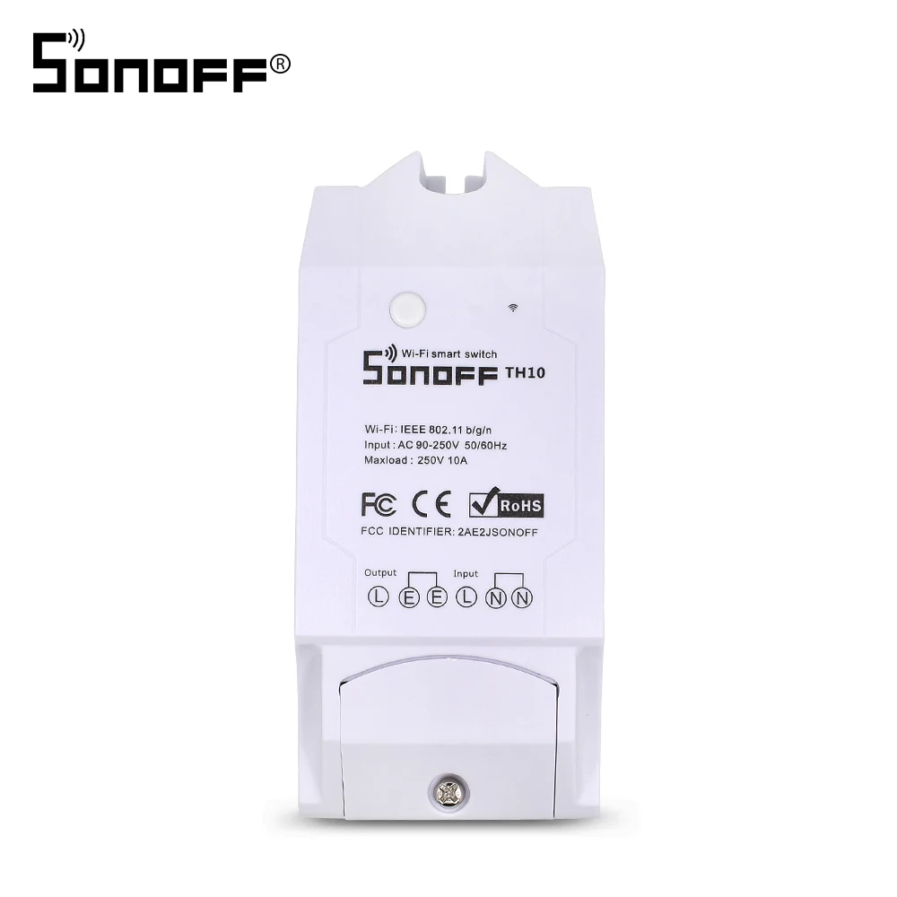 Sonoff TH10 TH16 wifi переключатель DS18B20 Водонепроницаемый датчик температуры wifi Пульт дистанционного управления для Модуль Автоматизации умного дома 10A 16A