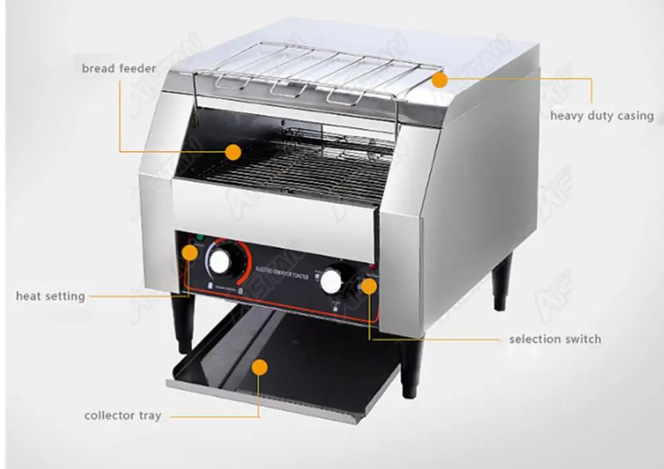 ECT2450 electric conveyor bun bread pizza cookie toaster oven machine of catering equipment
