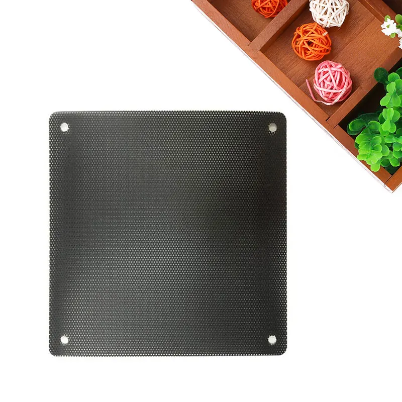 

AMZDEAL 1pc 12cmx12cm Cutable Computer Cooling Fan Filter PC Dustproof Mesh on Cooling Fan with 4pcs Screws