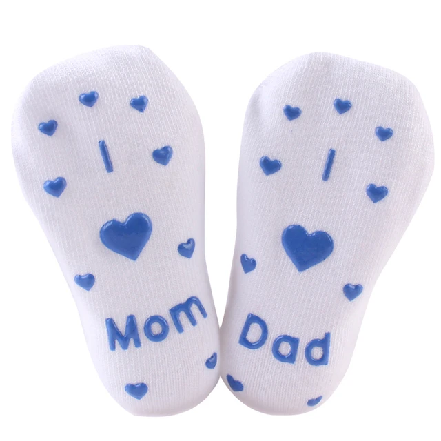 Buy BalleenShiny Baby I Love Mom Dad Letter Socks