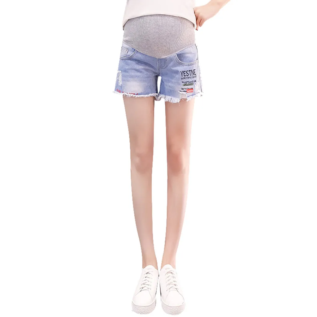 SAGACE Jean Shorts Women Summer Pregnant Casual Jeans Female Short For Pregnant Shorts For Women Pregnacy Women Shorts