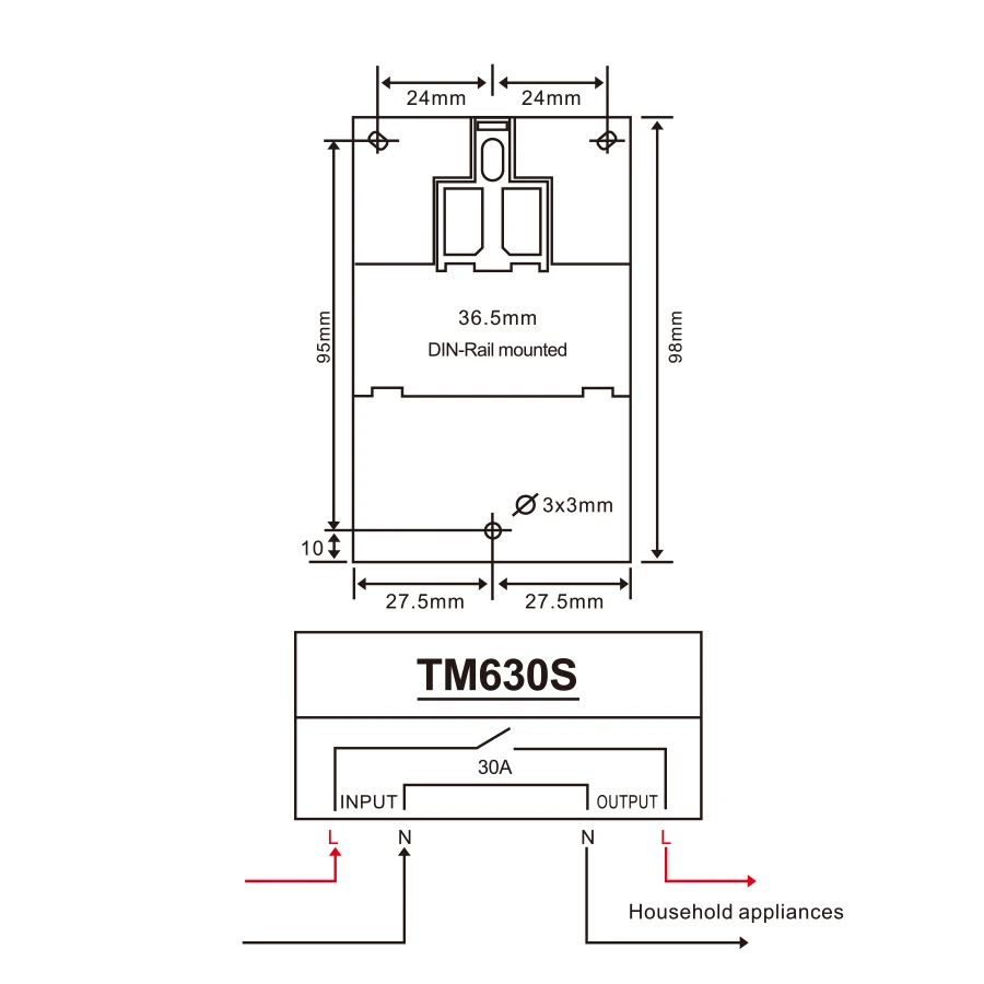 TM630A 220 В переменного тока 30A тяжелая нагрузка 4 контакта 1NO 7 дней в неделю цифровой электронный таймер выходная мощность таймер переключатель 12h 24h переключатель Colck