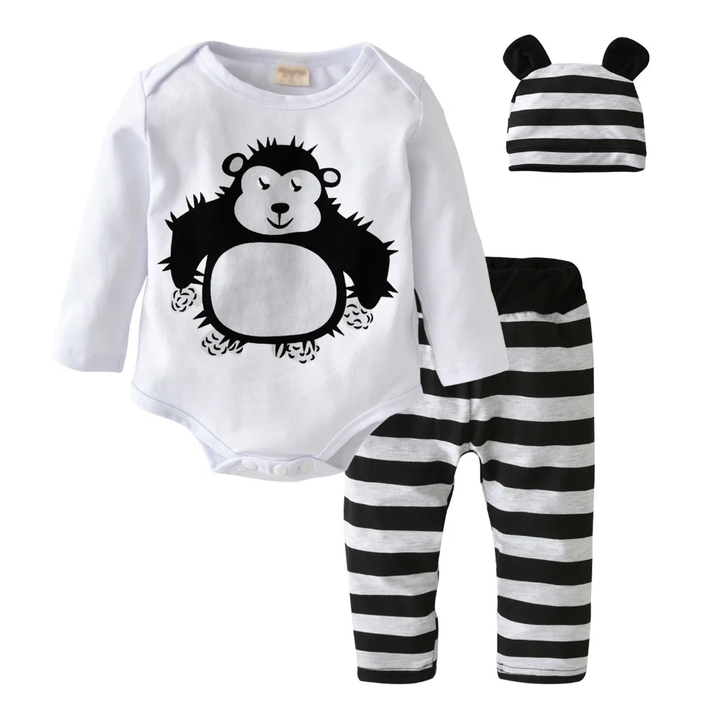 US $6 96 OFF Bayi Pakaian Set Bayi Bayi Anak Laki Laki Anak Perempuan Lengan Panjang Kartun Orangutan Romper Atasan Celana Topi 3 Buah Pakaian US $6 96 OFF Bayi Pakaian Set Bayi Bayi Anak Laki Laki Anak Perempuan Lengan Panjang Kartun Orangutan Romper Atasan Celana Topi 3 Buah Pakaian
