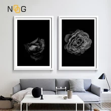 NOOG Canvas Painting Poster Art Print on Black Rose Flower Posters Canvas Painting Wall Art Print Wall Pictures For Living Room NOOG Canvas Painting Poster Art Print on Black Rose Flower Posters Canvas Painting Wall Art Print Wall Pictures For Living Room