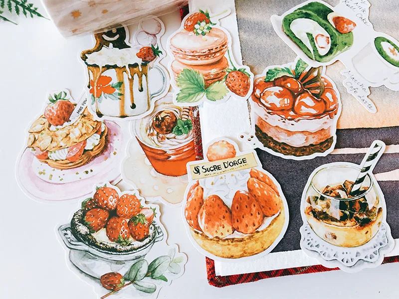 9 шт. DIY Kawaii фрукты наклейка с картинкой торта дневник, фотоальбом наклейки для блокнота/скрапбукинг бумага канцелярские принадлежности