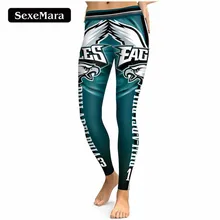 SexeMara PHILADELPHIA ELANG S 13 3D Print Wanita Legging Tinggi Pinggang Legging Steelers Dicetak Kebugaran Leggins Wanita Celana Ramping