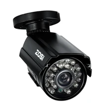 ZOSI HD CMOS 800TVL CCTV Camera IR LED Waterproof Outdoor/Indoor Night Vision 65ft Security Bullet Camera with bracket