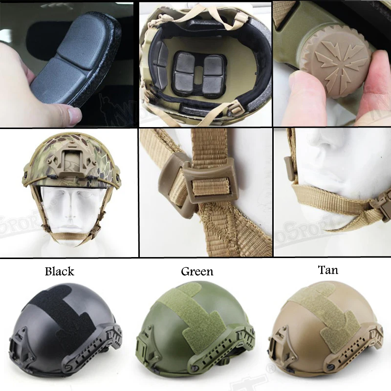 Тактический шлем для страйкбола, пейнтбола, военный защитный армейский Тактический шлем, шлем для военных игр, защита головы для охоты, стрельбы
