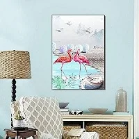3 шт. масляная краска по номерам Цветок акриловая настенная краска ing Фламинго картина Раскраска по номерам на холсте домашний декор - Цвет: 2