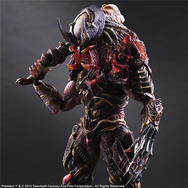 Play Arts 28 см инопланетянин против Хищника шрам Хищник фигурка модель игрушки