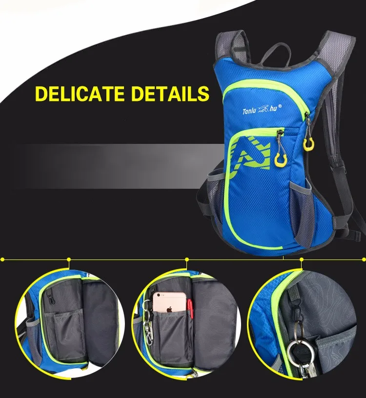 Открытый спортивная сумка нейлоновый рюкзак внедорожных рюкзак Ультра-легкий Бег восхождение Водонепроницаемый дышащая сумка бутылка