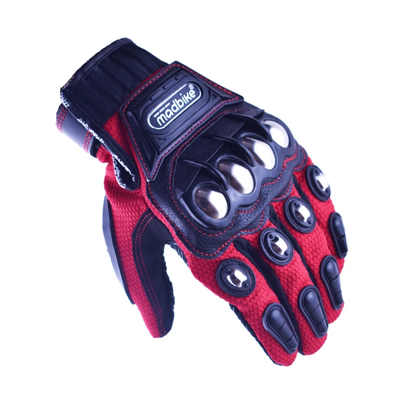 

Wearable Motorcycle Gloves Universal Riding Gloves Breathable Anti-slip Full Finger Fist Joint Metal Protection