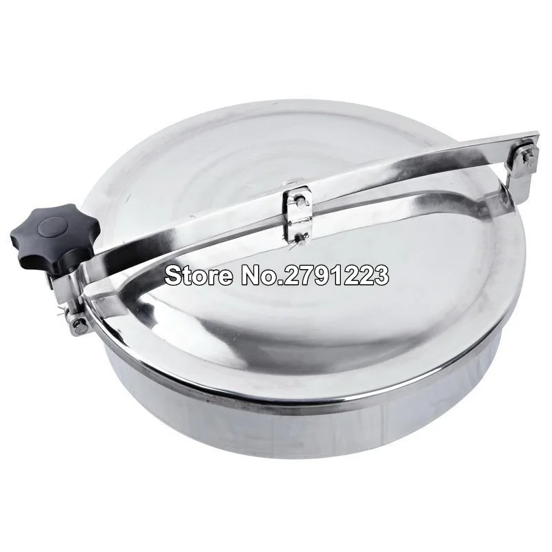 

New Stainless Steel Circular Manhole Cover Sanitary Tank Manway Door 300mm Used In Food Diary Brewery And Milk Etc Industry