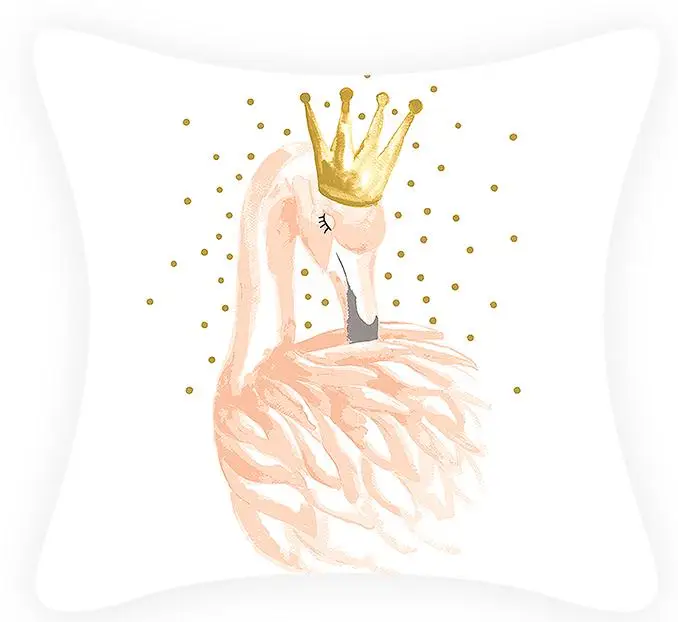 2 стороны печати розовый украшения геометрический Фламинго Чехлы минималистский декоративный шар перо ананас нордическая подушка случае - Цвет: 8