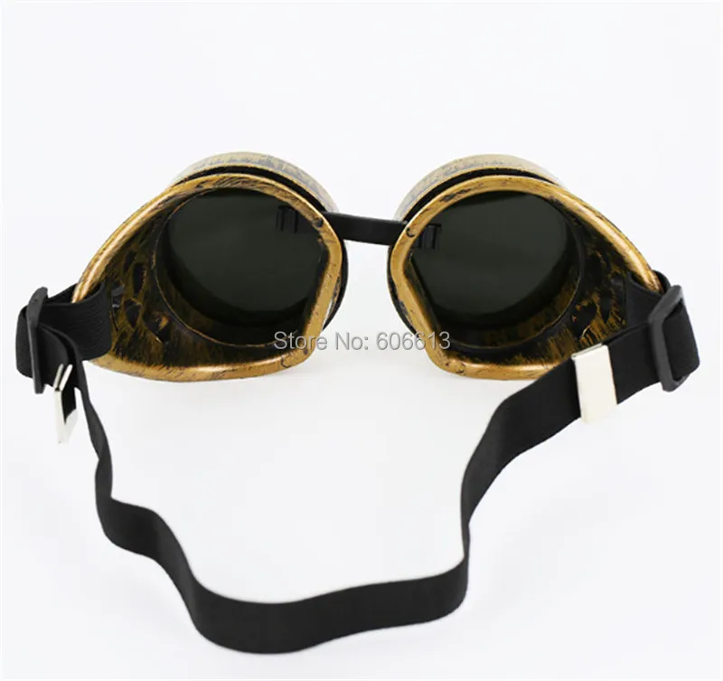 Винтажный стиль викторианские защитные очки в стиле стимпанк Сварка готический панк готический Байкер рейв Косплей солнцезащитные очки 6 шт./лот