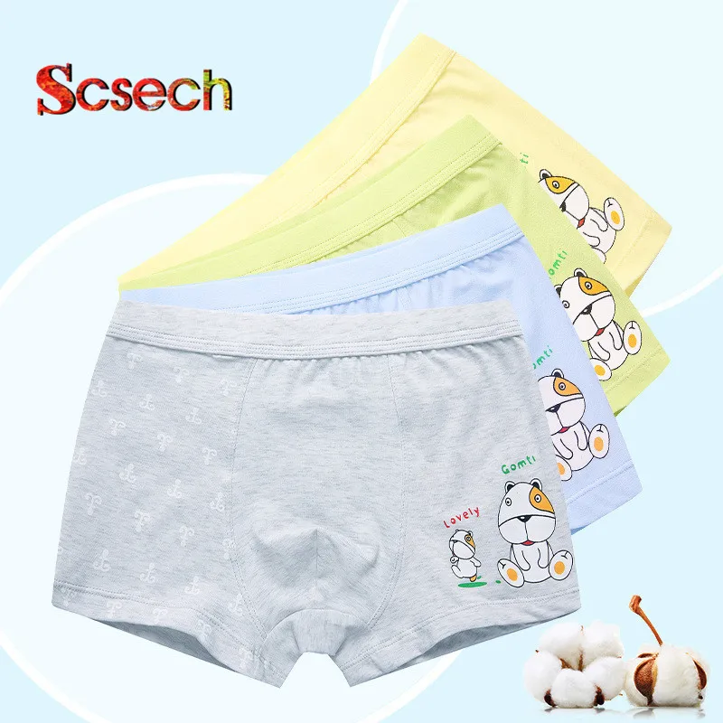 2 Pcs/lot Children's Underwear Colorful Boys Shorts Panties Soft