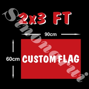 

Custom flag 60*90cm Polyester Flag all logo all color royal flag With White Sleeve Metal Gromets