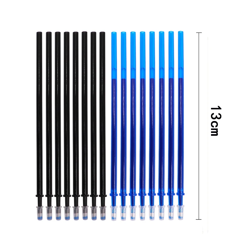 

20pcs/lot 0.5mm Erasable Pen Refill Magic Erasable Pen Blue/Black Ink School Office Gel Pen Rod Cute Stationery for Writing Gift