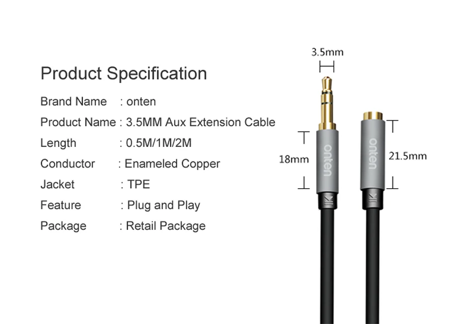 headphone extension cable, audio extension cable 11
