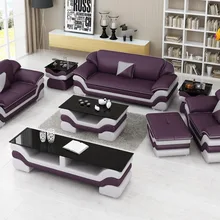 Современный популярный офисный кожаный диван для гостиной