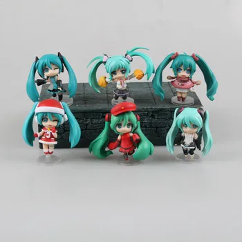 

6pcs/set Hatsune Miku Selection Character Vocal Series 01 PVC Painted PVC Action Figure Collectible Model Toy 6.5cm KT3895