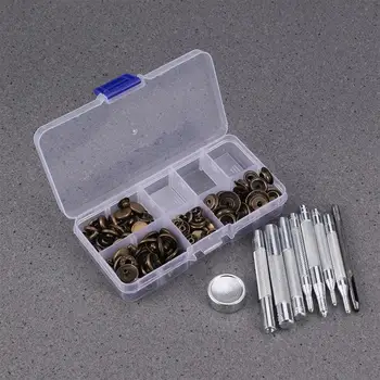 

40 Set Fasteners Snaps Button Press Studs with 9 Pieces Fixing Tools