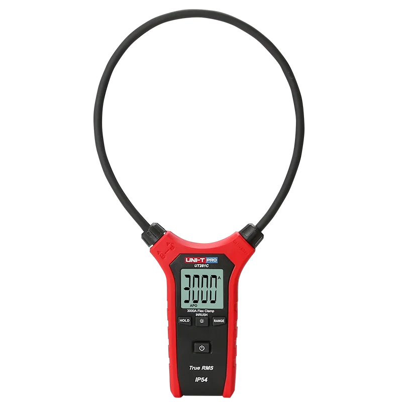 

UNI-T UT281C True RMS AC 3000A Flexible Clamp Ammeter, Multipurpose Table Backlight / Auto Power Off